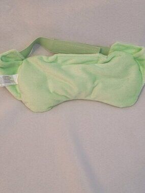 NWOT Anti Stress Sinus Pillow Light Green Plush Sleep Mask